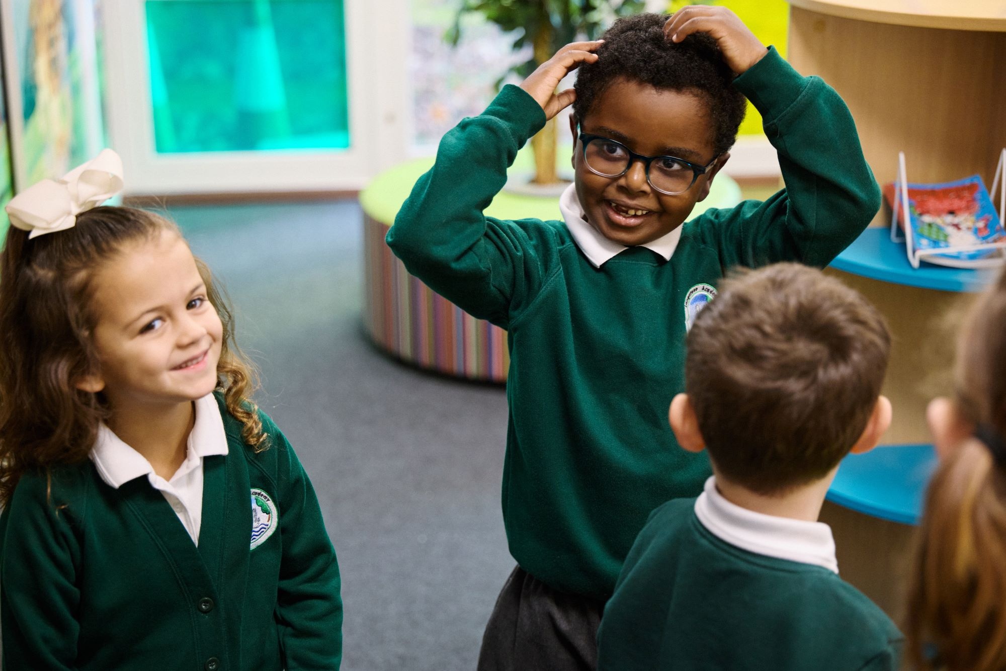 Children in library
